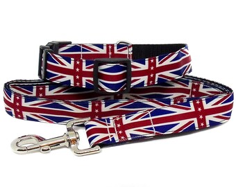 union jack cat collar
