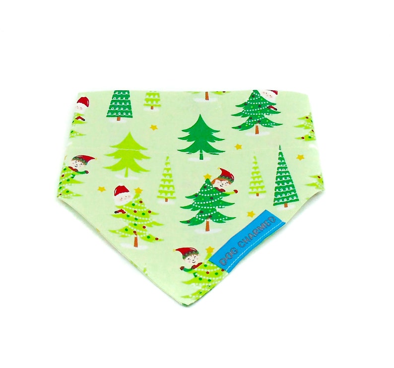 Christmas Elf Bandana Christmas Dog Bandana Dog Collar Etsy