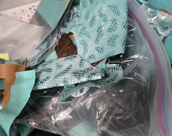 Leather scraps, 5 lb assortment