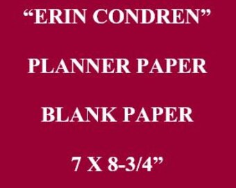 Paper for "Erin Condren" Premium Writing Paper, 7" x 8.75", 100 sheets