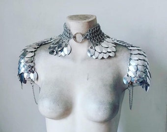 Athena Scalemail & Chainmail Shoulder Armor