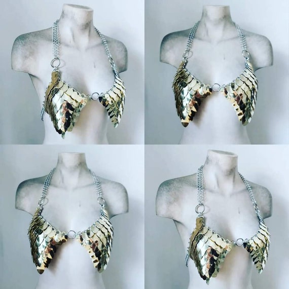 Chainmail Deluxe Scalemail Bikini Top Armour
