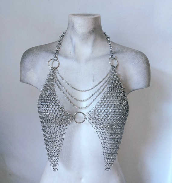 Scalemail Chainmail Top Halter Armour Metal Festival Burningman