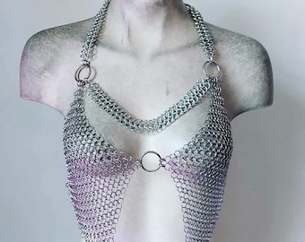 Halter V.2 Chainmail Harness Warrior Queen Festival Top