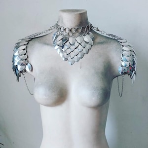 Scalemail & Chainmail Shoulder Pauldrons Festival Burningman Viking
