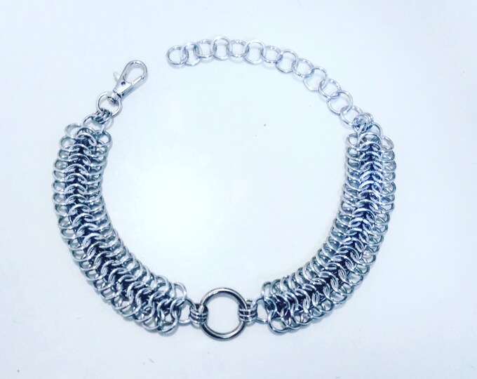 Solid Jewelers Brass Chainmail Necklace Choker O-ring