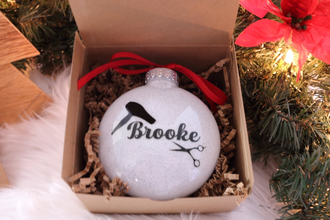 Personalized Hairdresser Ornament Gift For Hair Stylist Etsy
