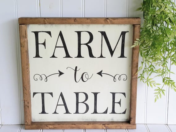 Download Farm To Table Sign Farmhouse Kitchen Signs Rustic ...