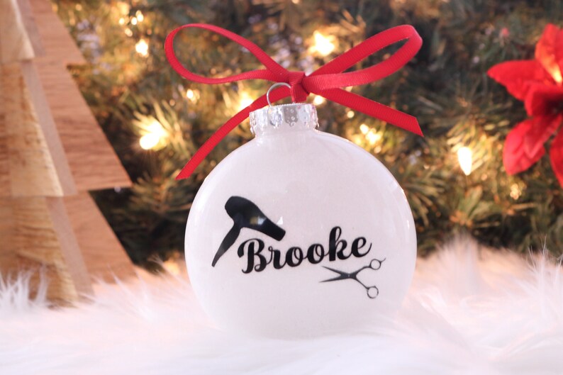 Personalized Hairdresser Ornament Gift For Hair Stylist Etsy