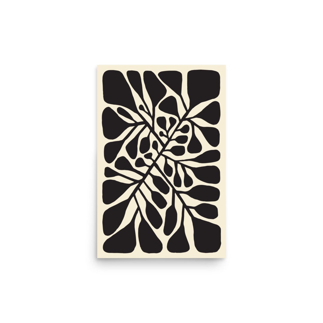 Repeating Patterns Poster in Black and Ivory - Etsy