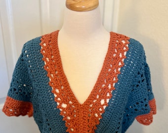 Crochet Crop Top - Summer Top - Cotton