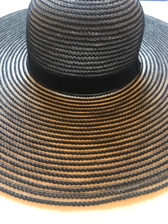 navy blue floppy sun hat