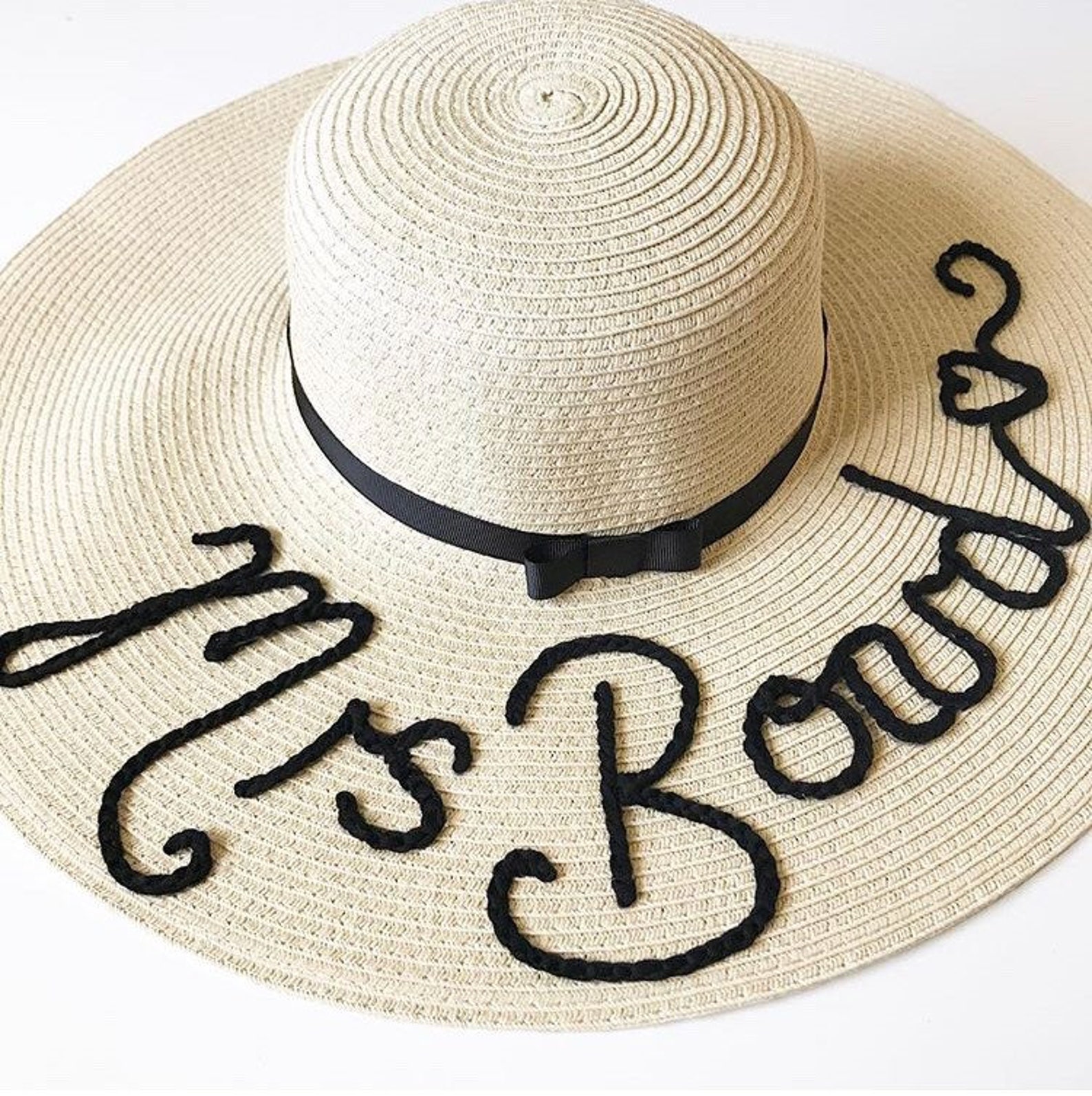 Beautiful 'mrs' Honeymoon Personalised Sun Hat Etsy UK