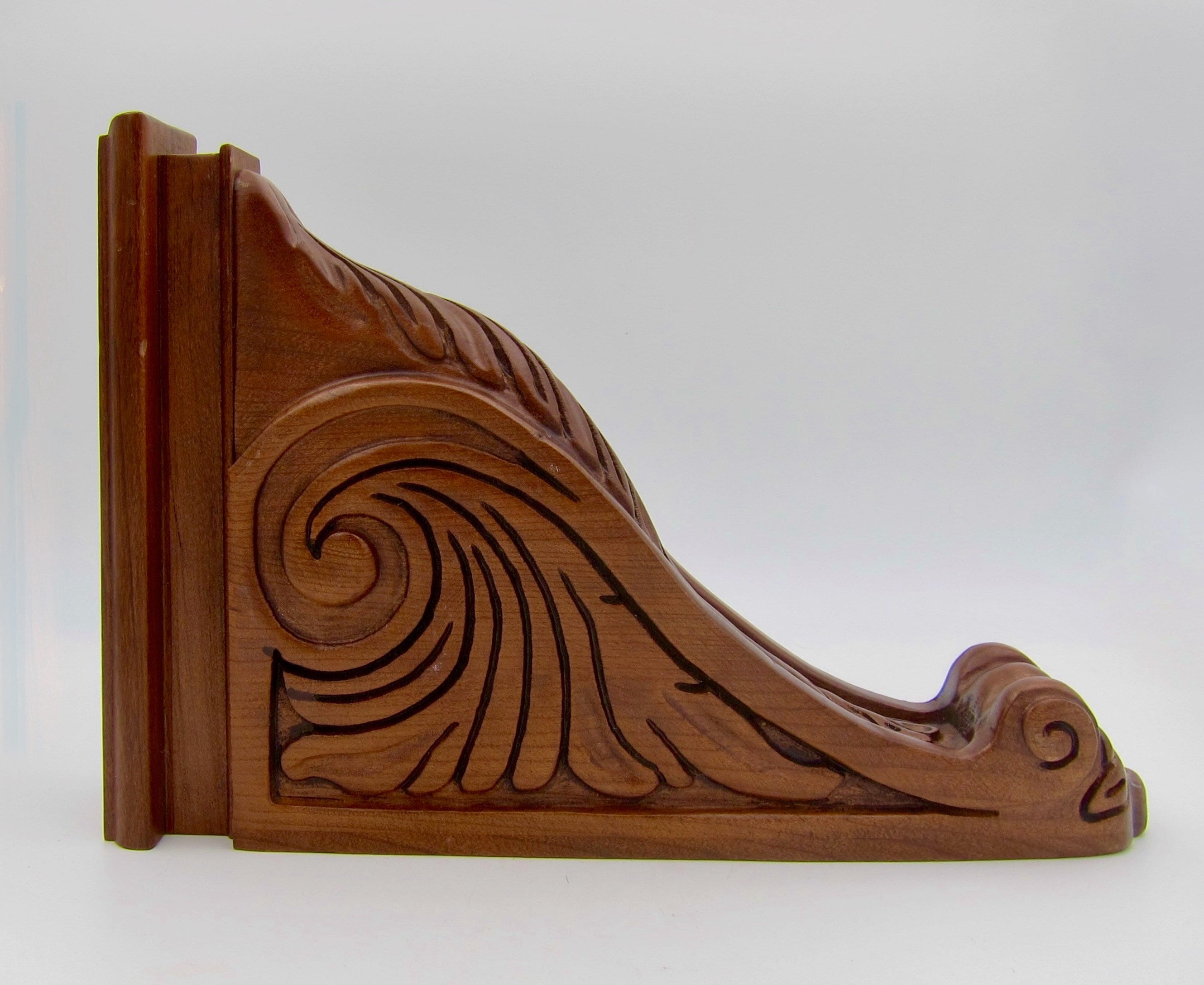 Vintage Corbel Bracket of Cherry Wood With Acanthus Carving - Etsy