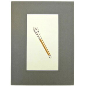 Original Jerome Gould Design Drawing for a Pen with an S Cap, circa 1980s