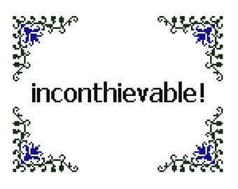 Inconthievable! - CROSS STITCH - Kits and Pillows - 8" x 10" - Embroidery - Needlepoint - DIY