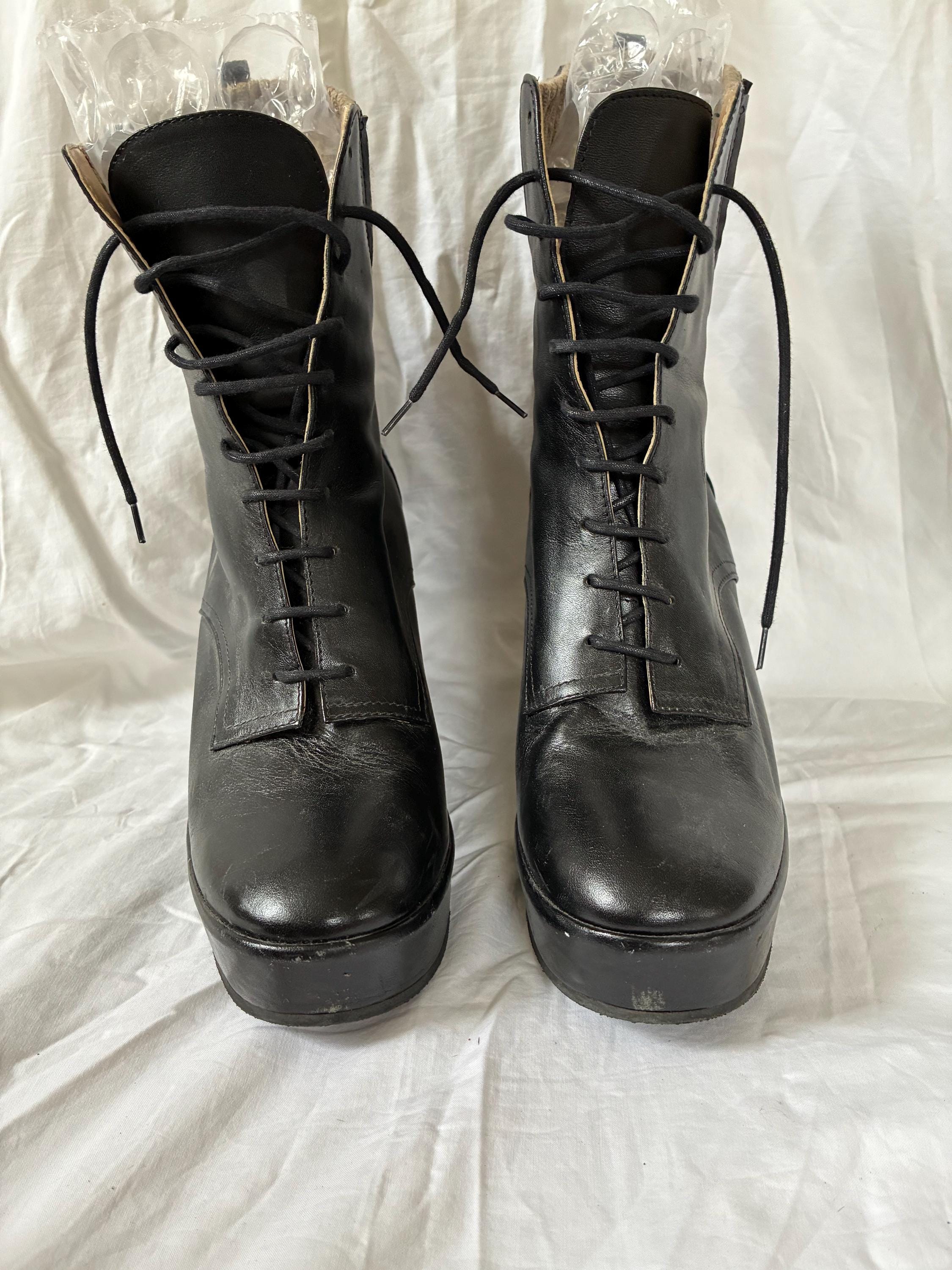 靴 00s archive lace up boots engineer y2k 00s archive lace up boots engineer y2k