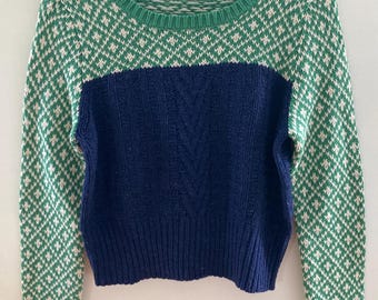 Early 2000's Urban Outfitters blocked Sweater - Size Medium