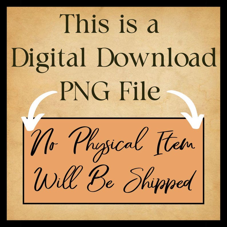 Puede incluir: Un archivo PNG de descarga digital. El texto dice: "Esto es una descarga digital de archivo PNG. No se enviar&aacute; ning&uacute;n art&iacute;culo f&iacute;sico."
