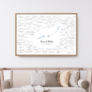 Wedding GUEST BOOK alternative, Florida Keys map guest book for island wedding, destination wedding guestbook, vista blue watercolor {mfo}