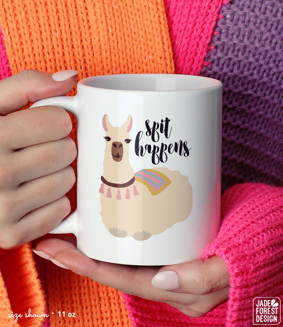 Llama Mug Girlfriend Gift Idea Funny Gift for Her Christmas Etsy