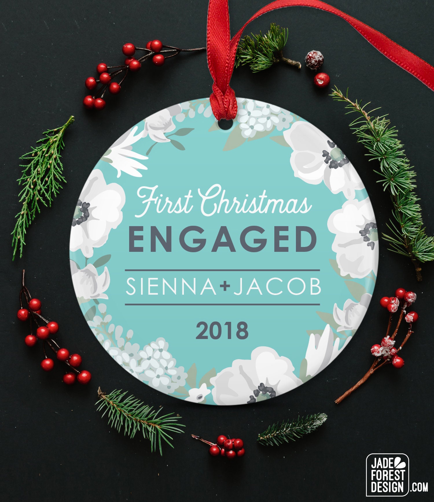 engagement gift ornament