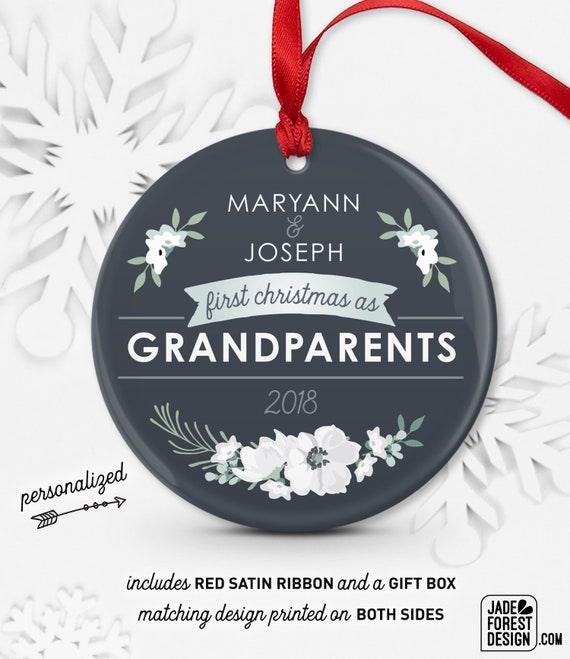 Grandparent Ornament Personalized Christmas Ornament New | Etsy