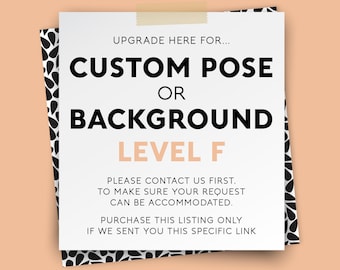 Portrait UPGRADE  - Add a Custom Pose or Background – {Level F}