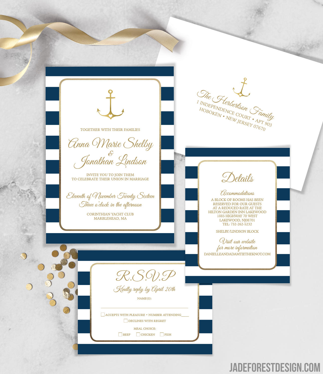 Nautical Invitation Nautical Wedding Invitations Wedding Etsy