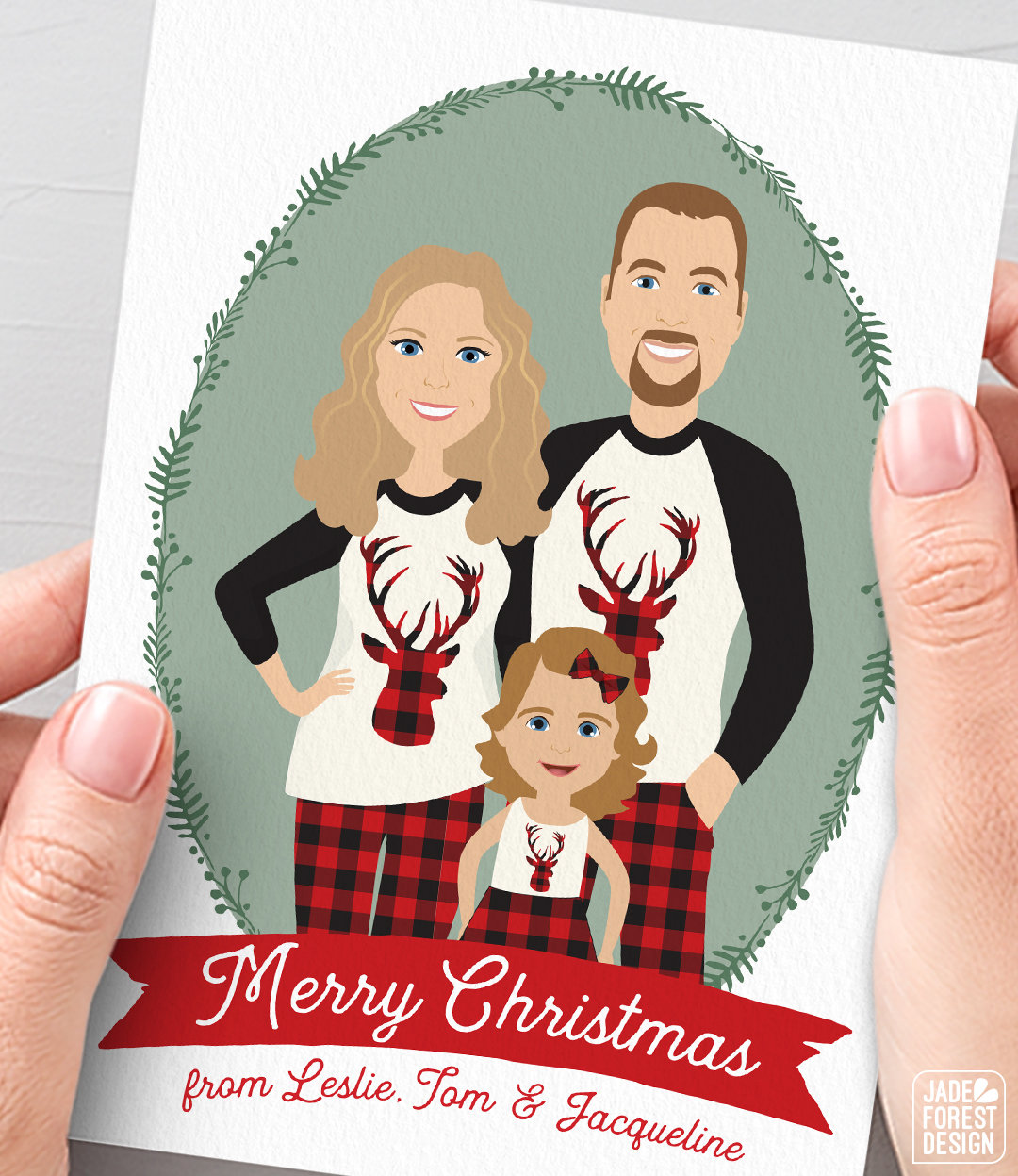 family christmas card unique christmas cards with custom family portrait in matching christmas pajamas - Unique Photo Christmas Cards family christmas card unique christmas cards with custom family portrait in matching christmas pajamas - Unique Photo Christmas Cards