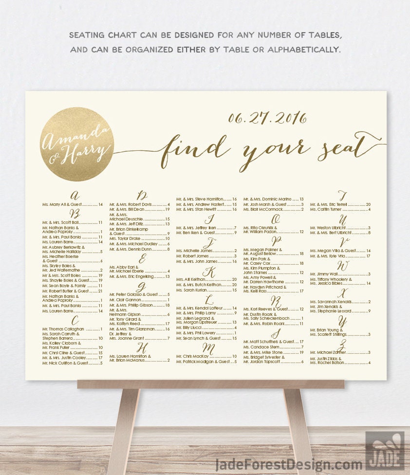 Should Seating Chart Be Alphabetical