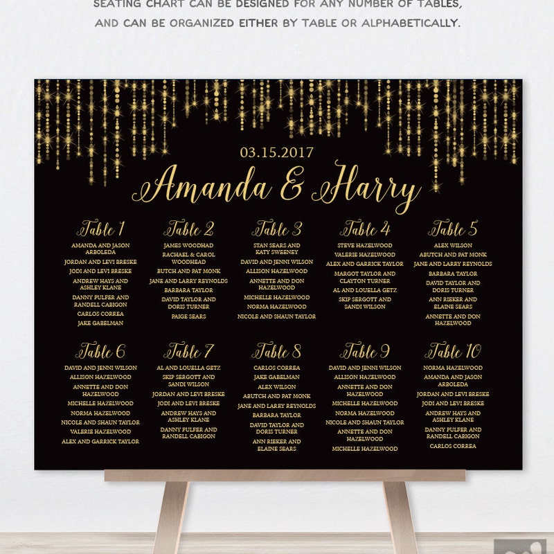 Gatsby Seating Chart Etsy