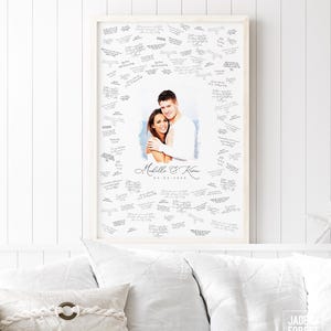Custom Portrait Watercolor Guest Book, Wedding Gift for Couple, Choose Your Photo Guest Book, Any Event Signature Sign, Bridal Shower {wcg}