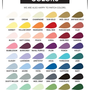 a color chart with different shades of paint