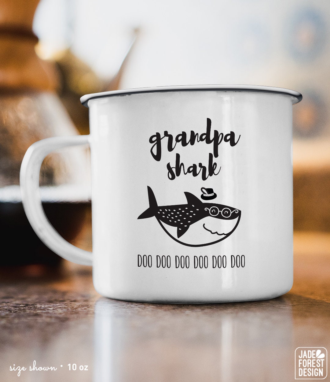 Download Grandpa Shark Mug Funny Gift For Grandfather Gift Idea Under 20 Funny Coffee Mug Black And White Scandinavian Tea Mug