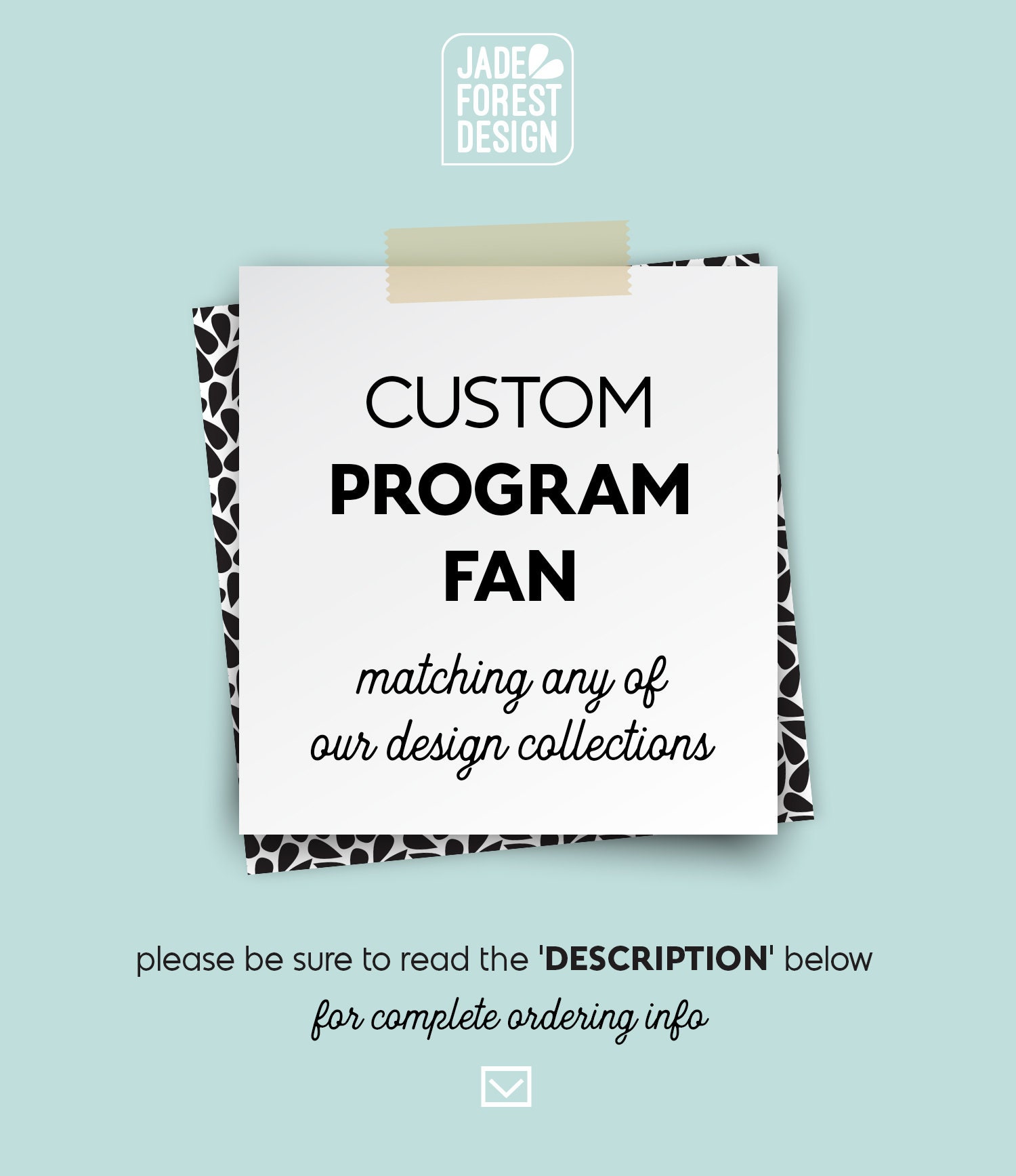Custom Wedding Program Fan Diy Matching Any Of The
