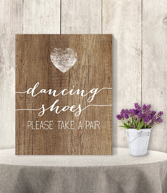 Dancing Shoes Take A Pair Wedding Flip Flop Sign Diy Flip