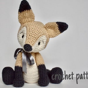 Crochet Pattern Hooded Fox Amigurumi Instant Download