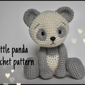 Crochet Pattern Little Panda Amigurumi Instant Download