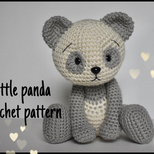 Crochet Pattern Little Panda Amigurumi Instant Download