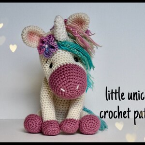 Crochet Pattern Little Unicorn Amigurumi Instant Download