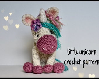 Crochet Pattern Little Unicorn Amigurumi Instant Download