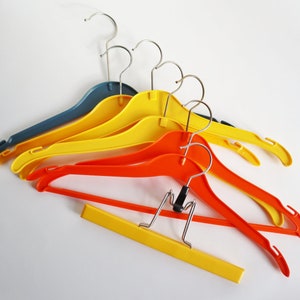 70s Plastic Hangers // 7 Pieces // Made In Denmark