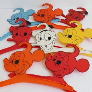Set Of 8 Vintage Children Hangers // Walt Disney Productions