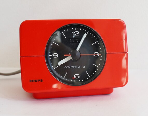 70s Orange Alarm Clock By Krups Germany 70s Orange Alarm Clock By Krups Germany, Orange Alarm Clock