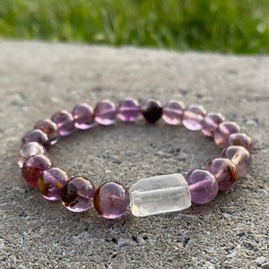 Super Seven Natural Gemstone Healing Bracelet 8mm - Enlightenment