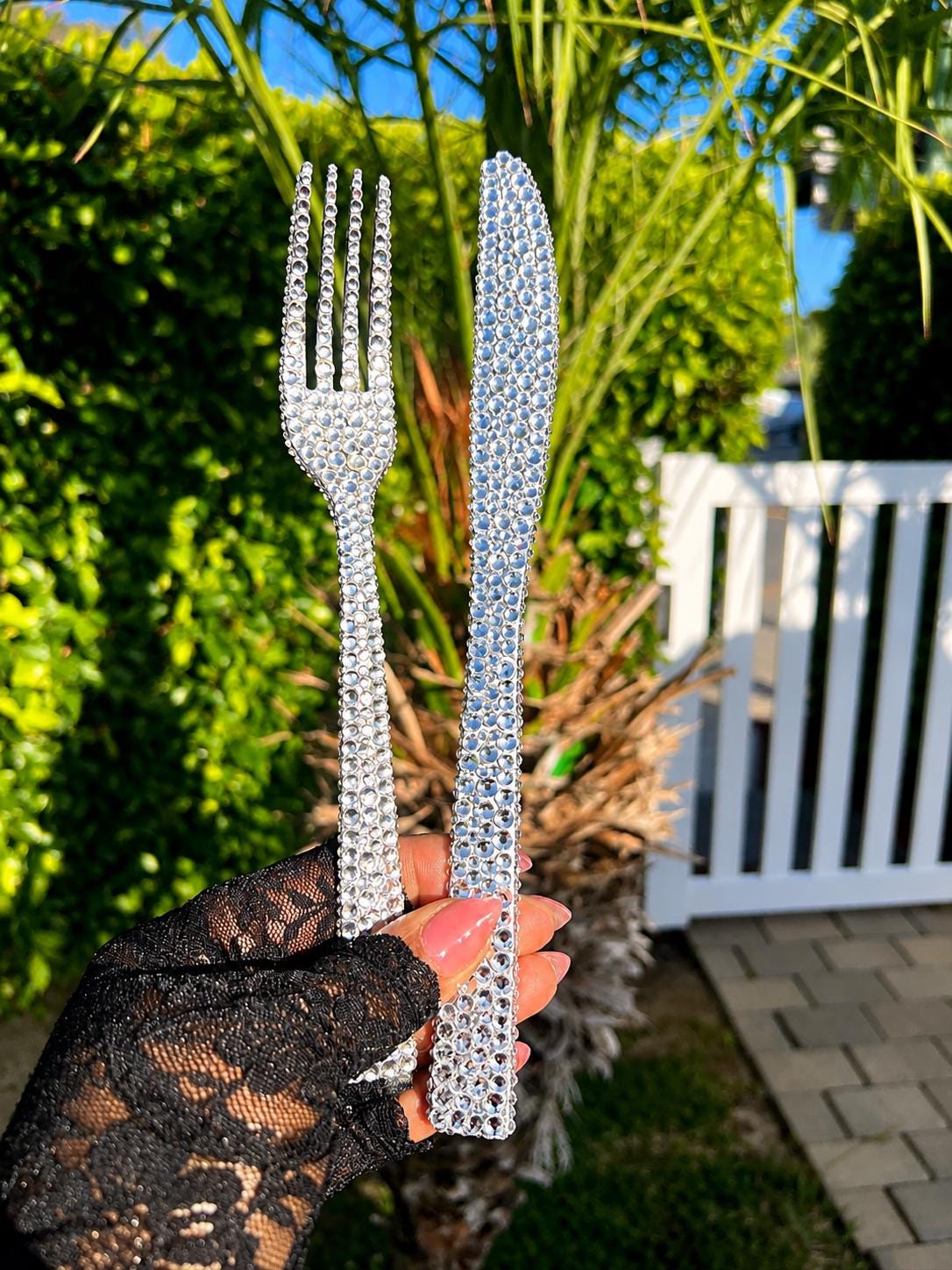 Crystal Knife and Fork - Etsy