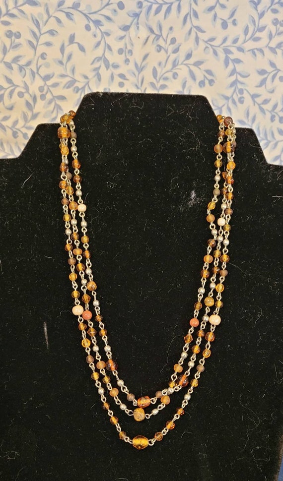 1970s Multi-Strand Necklace - image 1