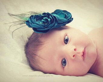 Baby Headbands Coral Baby Headbandflower Headbandbaby Girl  Etsy