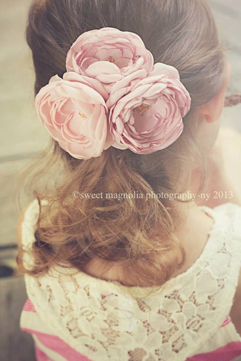Flower Girl Headband Wedding Headband Flower Girl Pink Etsy